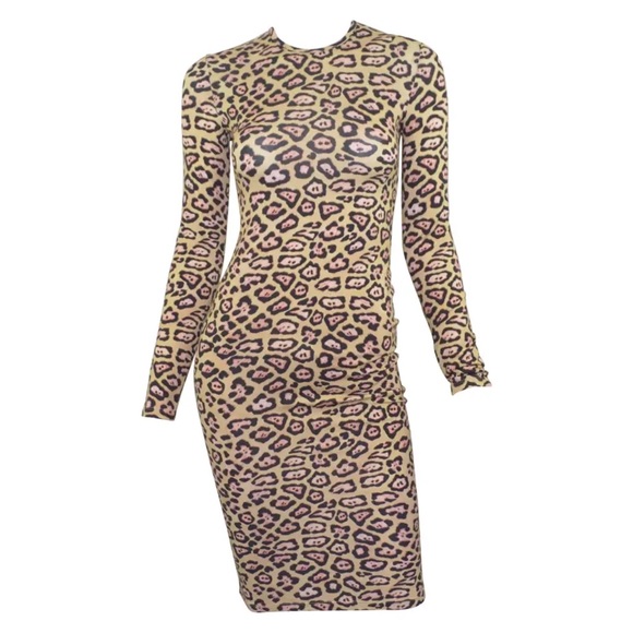 NEW! GIVENCHY Collection Jaguar Leopard Midi Dress - Picture 7 of 16